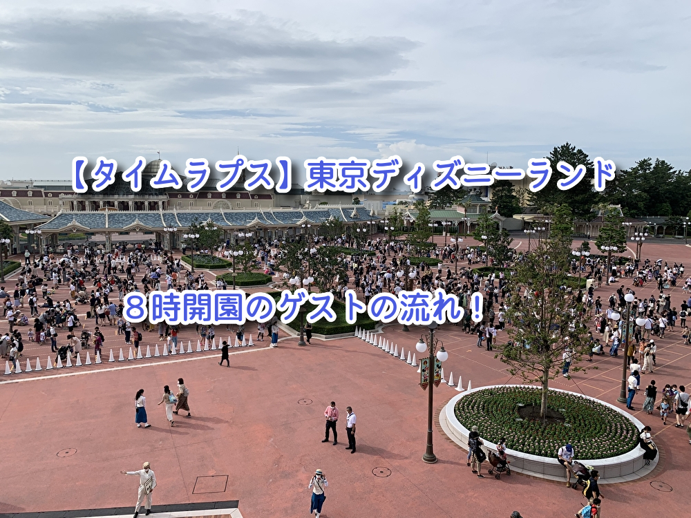 タイムラプスで見る 東京ディズニーランド8時開園 東京ディズニーシー11時開園時のゲストの流れを撮影した動画を紹介 ディズニー好きの何でもブログ